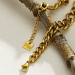 ROUBAIX Gold: Cuban Link-Chain Zirconia Statement Bracelet