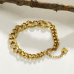 ROUBAIX Gold: Cuban Link-Chain Zirconia Statement Bracelet