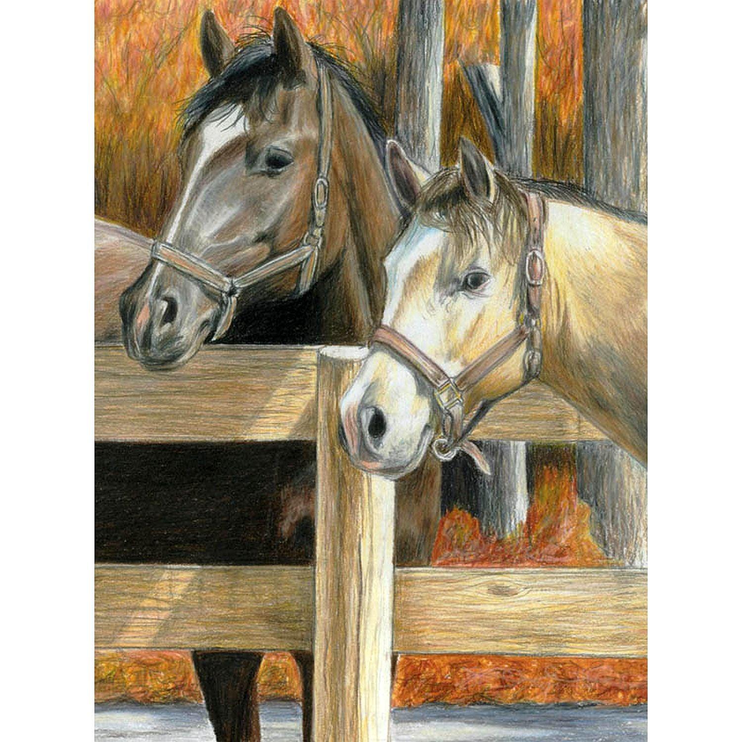 ROYAL - Color Pencil Set - Horse and Puppy