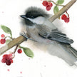 ROYAL - SKBN Chickadees with Winter Berries
