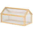 Outsunny Grow House Wooden Cold Frame Greenhouse Portable Raised Planter with Openable Top 35.5