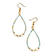 Tear Drop Earrings With Pearls