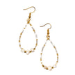 Tear Drop Earrings With Pearls