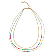 Triple Strand Multi Colour Necklace