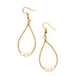 Tear Drop Earring With Crystal Beads