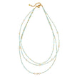 Triple Strand Necklace With Pearls