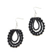 Triple Strand Crystal Bead Earring