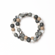 Beaded Elasticated Bracelet - Set of 2