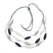 Triple Strand Resin Necklace
