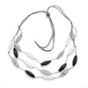 Triple Strand Resin Necklace