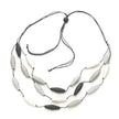 Triple Strand Resin Necklace