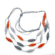 Triple Strand Resin Necklace