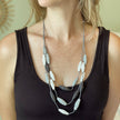 Triple Strand Resin Necklace