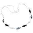 Long Resin Faceted Cube Necklace