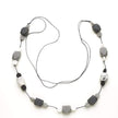 Long Resin Faceted Cube Necklace