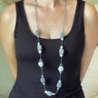 Long Resin Faceted Cube Necklace