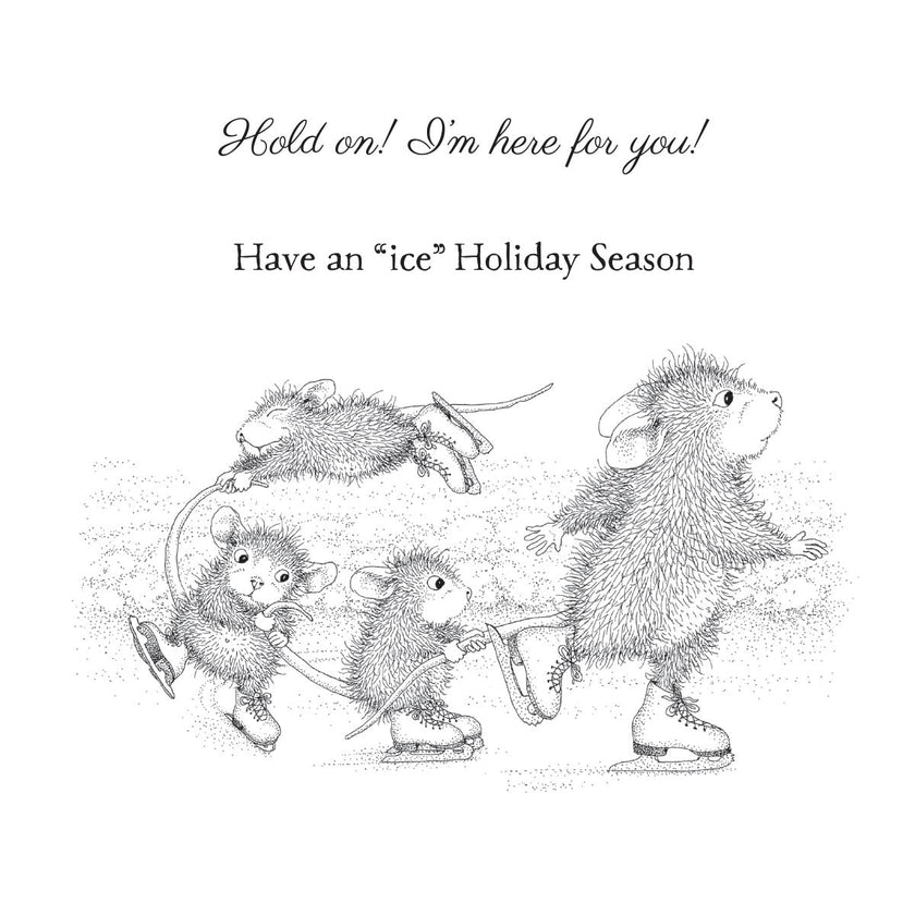 Hold On! Cling Rubber Stamp Set from the House-Mouse Holiday Collection