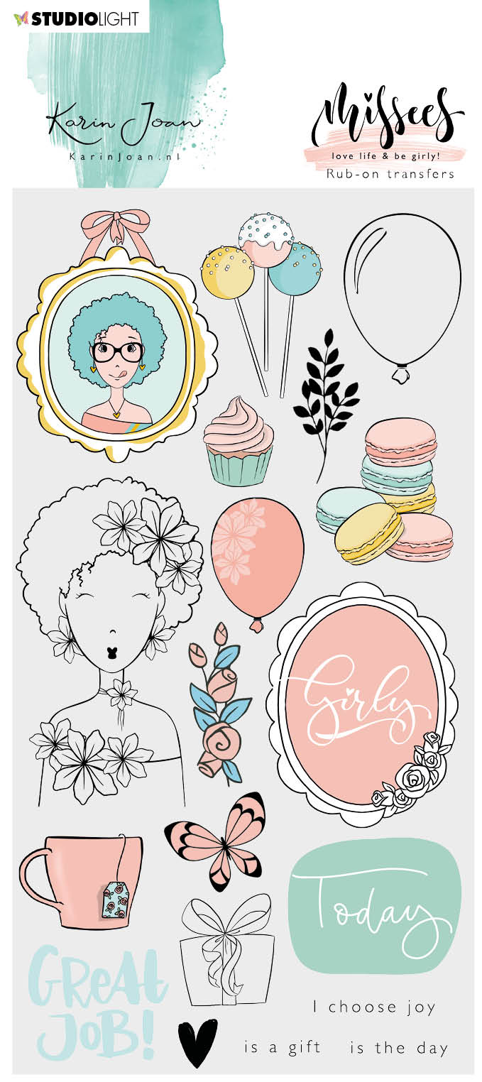 Karin Joan Rub on Sticker Missees Collection 110x210mm nr.04