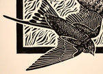 'Three Swallows' hand print
