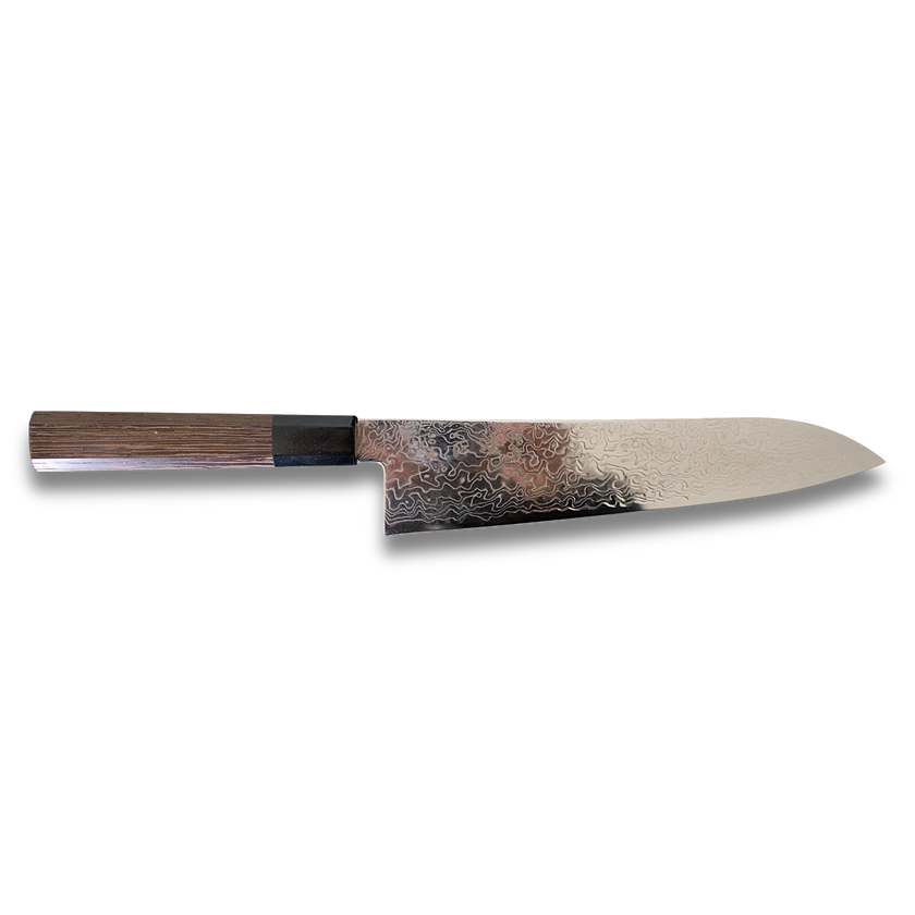 Ryuhyo SG2 Damascus Migaki Gyuto 210mm – Wenge Wood Handle