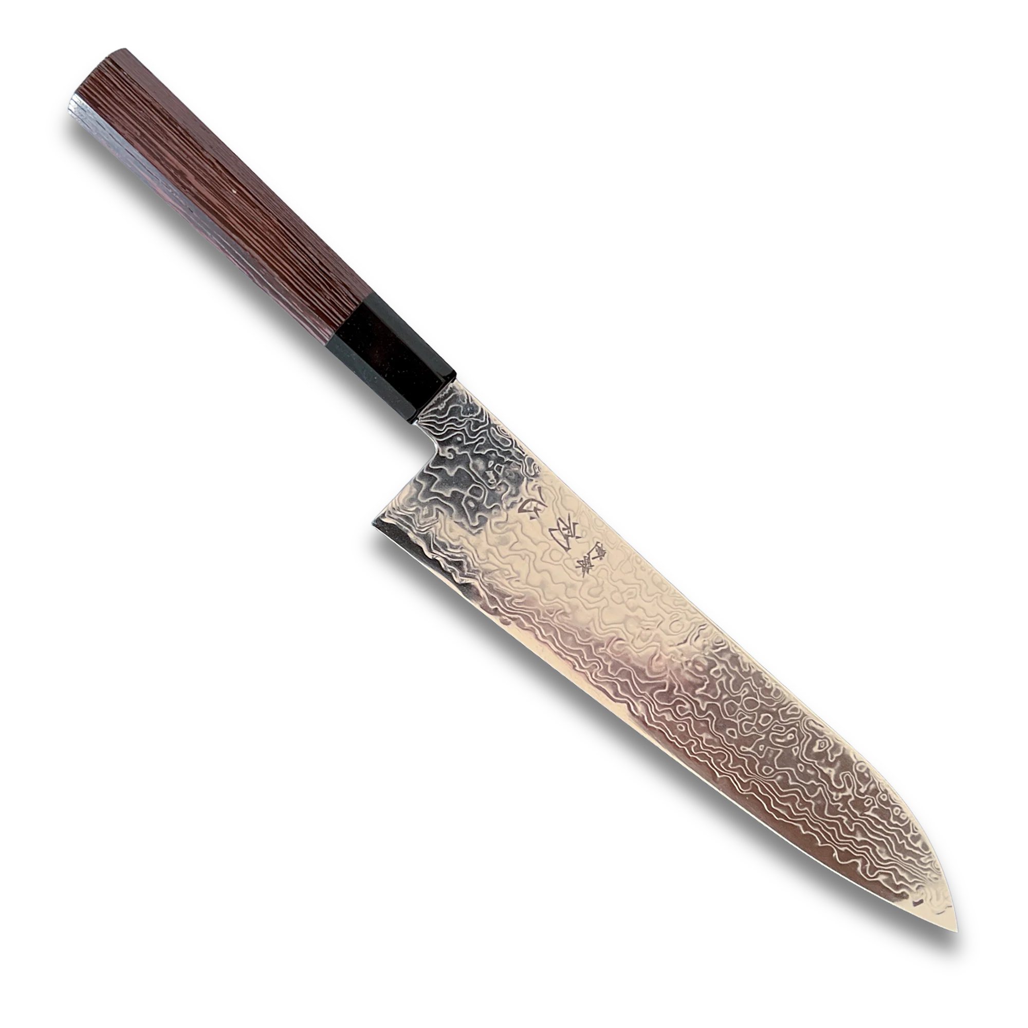 Ryuhyo SG2 Damascus Migaki Gyuto 210mm – Wenge Wood Handle