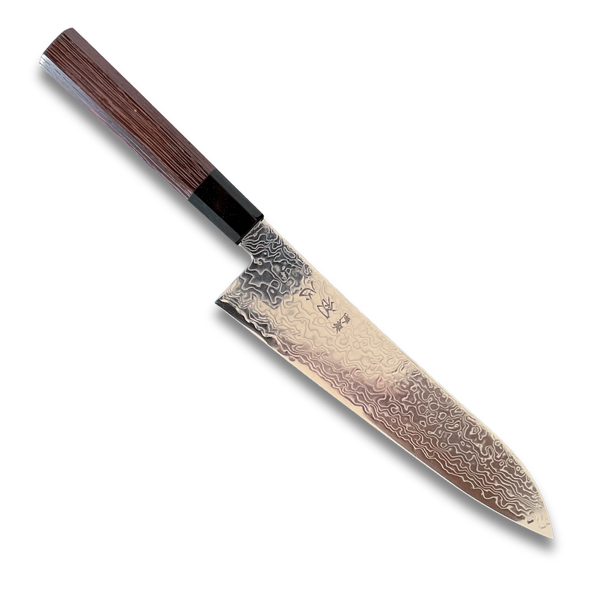 Ryuhyo SG2 Damascus Migaki Gyuto 210mm – Wenge Wood Handle