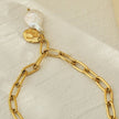 RYANN Linked Chain Necklace with a Duo of Mini Pendants.