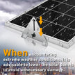 Solar Panel Tilt/Flip Mount Adjustable Assembly Rack Holder