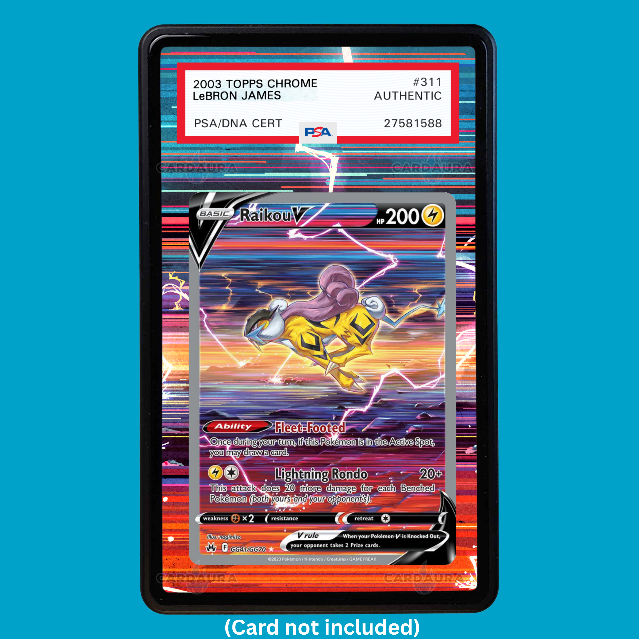 Raikou V GG41/GG70 Crown Zenith (Graded) Display Case