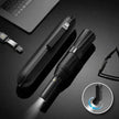 Automatic Dual-Use Umbrella, Sun and Rain Compact Folding Umbrella with Anti-Rebound, LED Light Option, 4 Colors