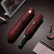 Automatic Dual-Use Umbrella, Sun and Rain Compact Folding Umbrella with Anti-Rebound, LED Light Option, 4 Colors