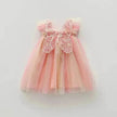 Rainbow Butterfly Wings Mesh Girl Dress