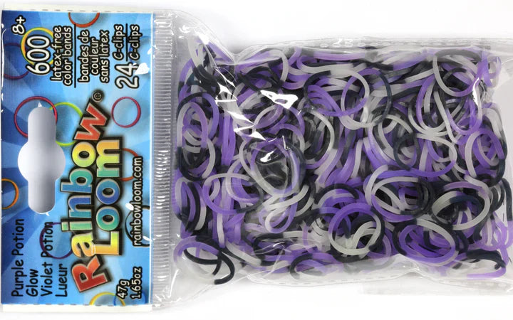 Rainbow Loom - Bands - Halloween- Purple Potion
