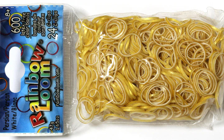 Rainbow Loom - Bands - Persian - White