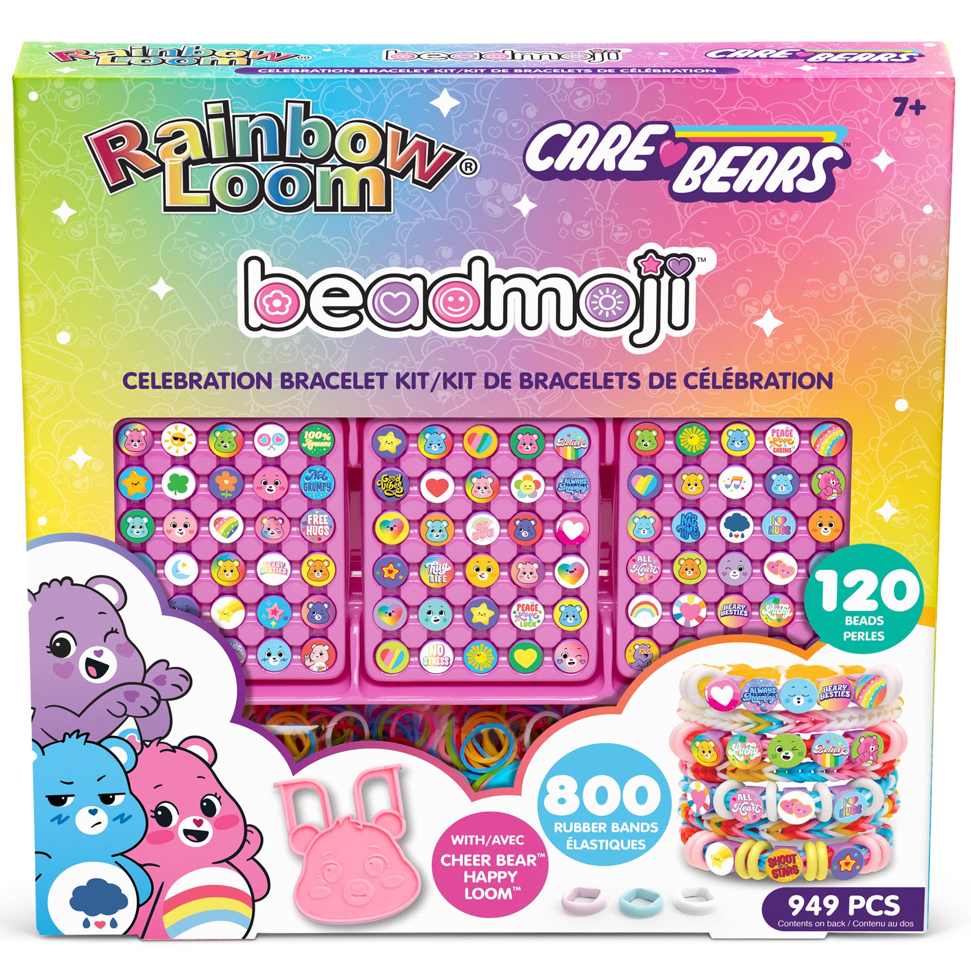 Rainbow Loom - Kit de célébration Beadmoji Care Bears