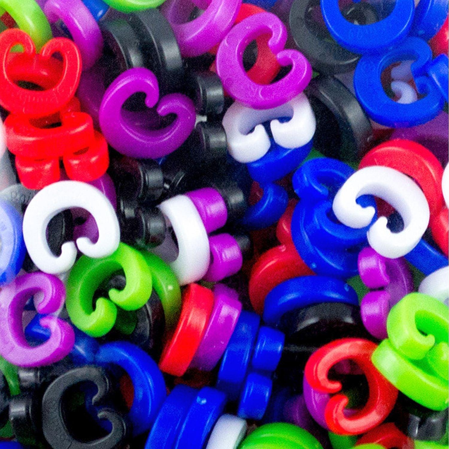 Rainbow Loom - Clips assortis C pour Rainbow Loom (300 pièces)