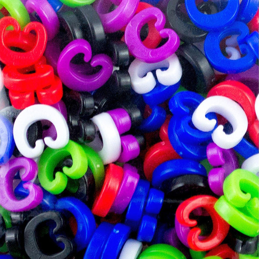 Rainbow Loom - Clips assortis C pour Rainbow Loom (300 pièces)