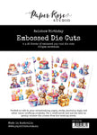 Rainbow Birthday Embossed Die Cuts 31079