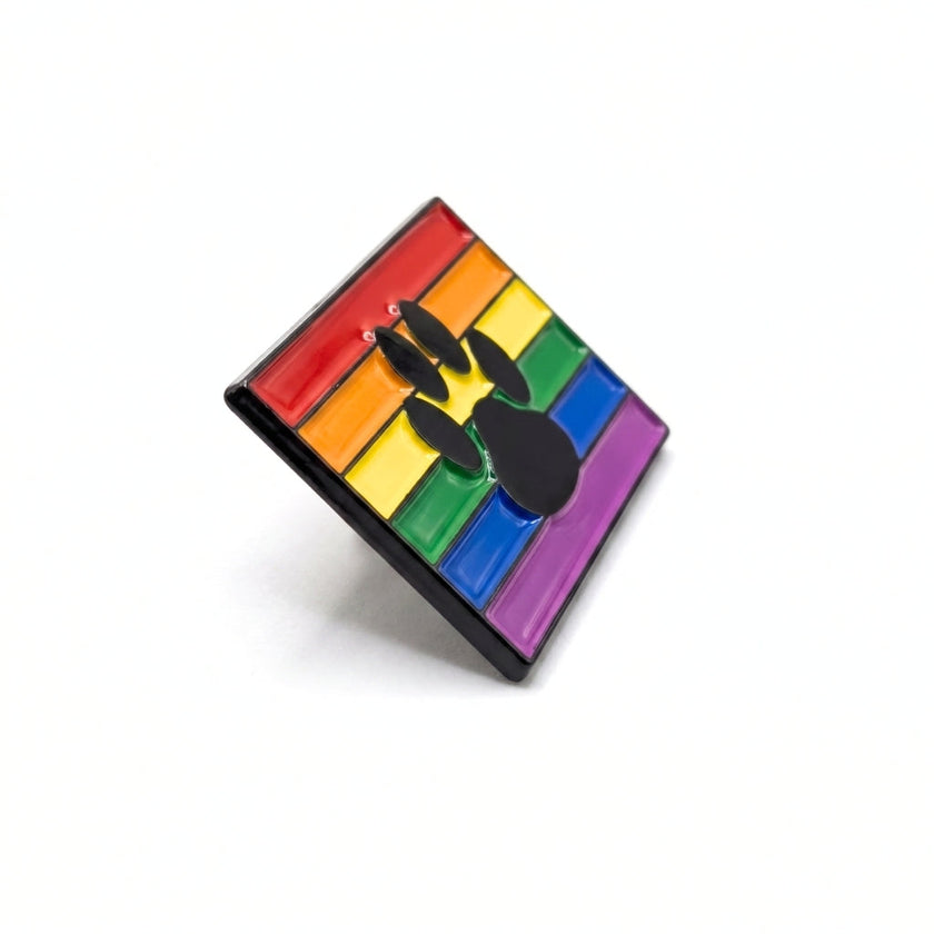 Paw Print Rainbow Flag | Collectible Pin