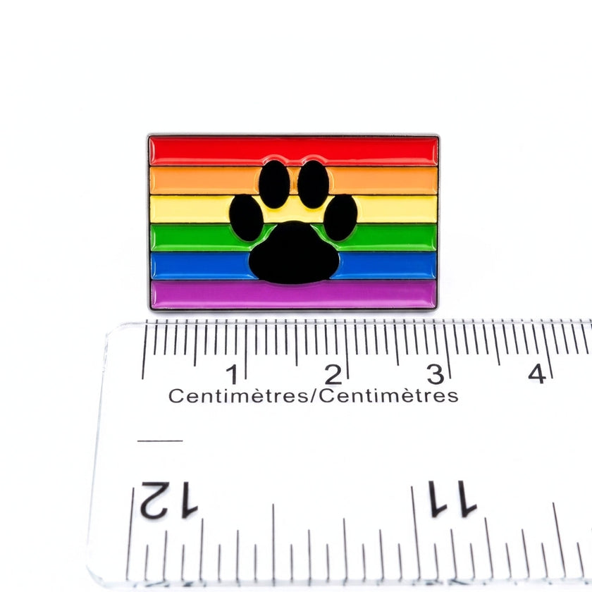 Paw Print Rainbow Flag | Collectible Pin