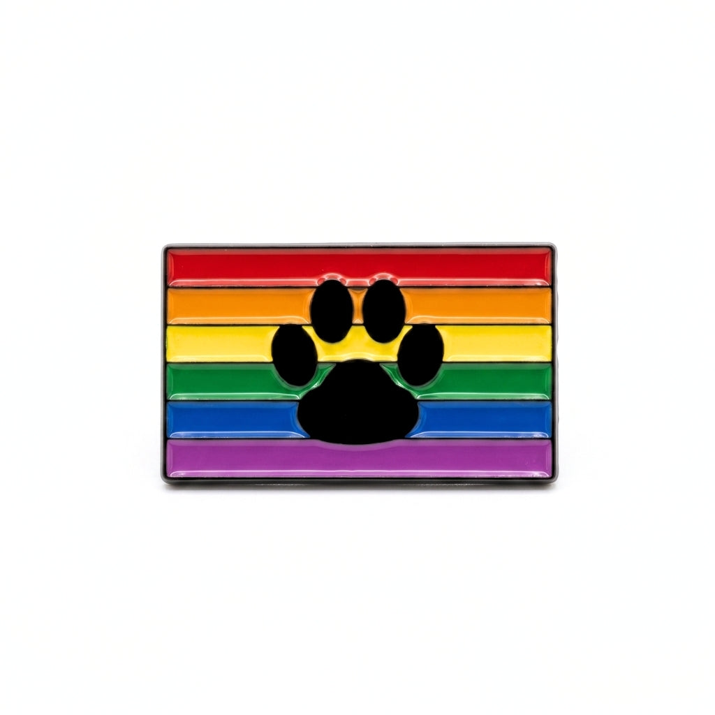 Paw Print Rainbow Flag | Collectible Pin