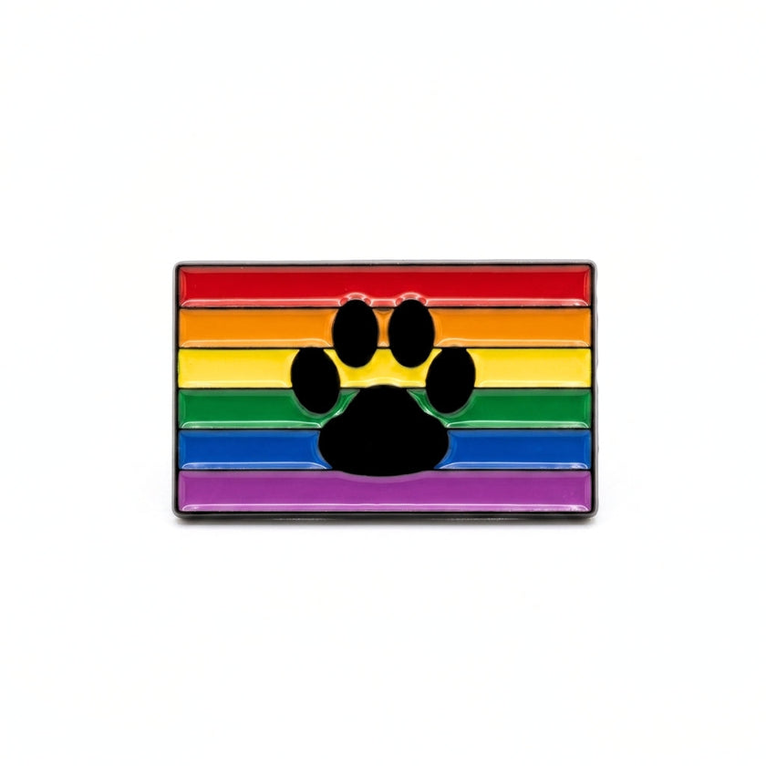 Paw Print Rainbow Flag | Collectible Pin