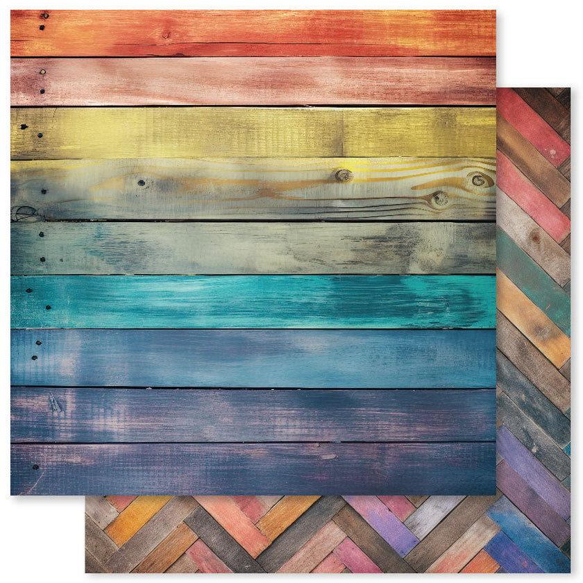 Rainbow Wood 6x6 Paper Collection 31040