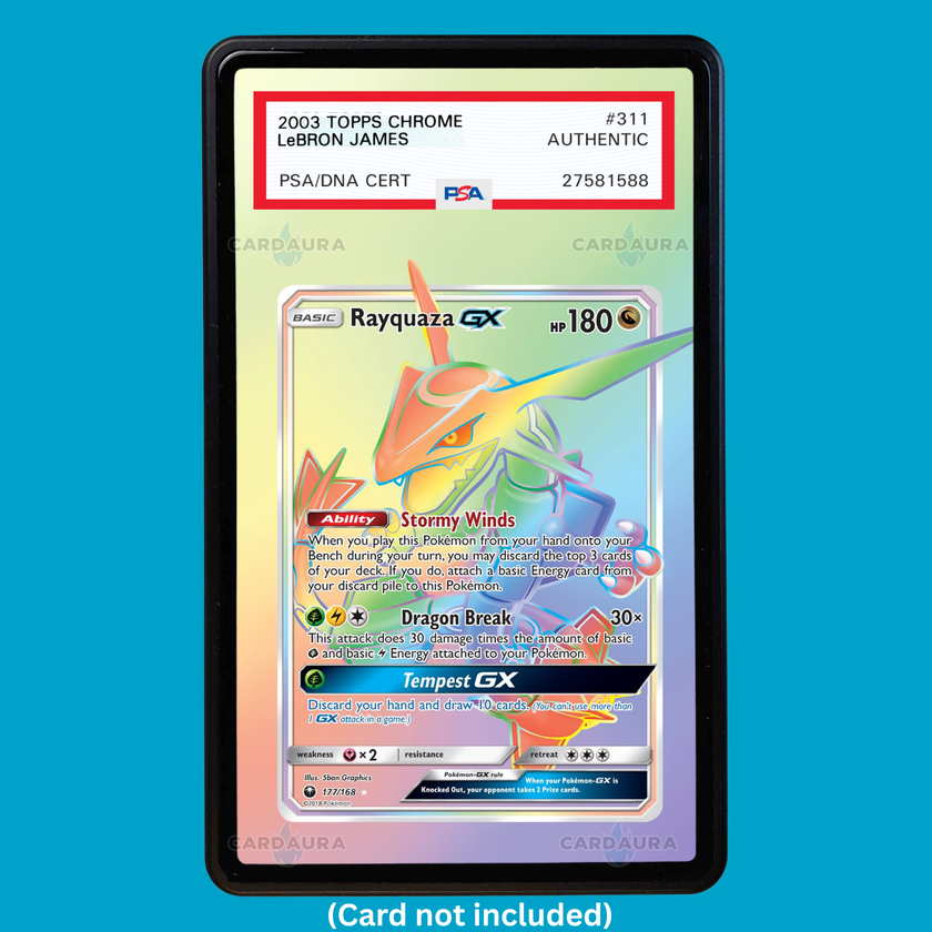 Rayquaza GX 177/168 Celestial Storm (Graded) Display Case