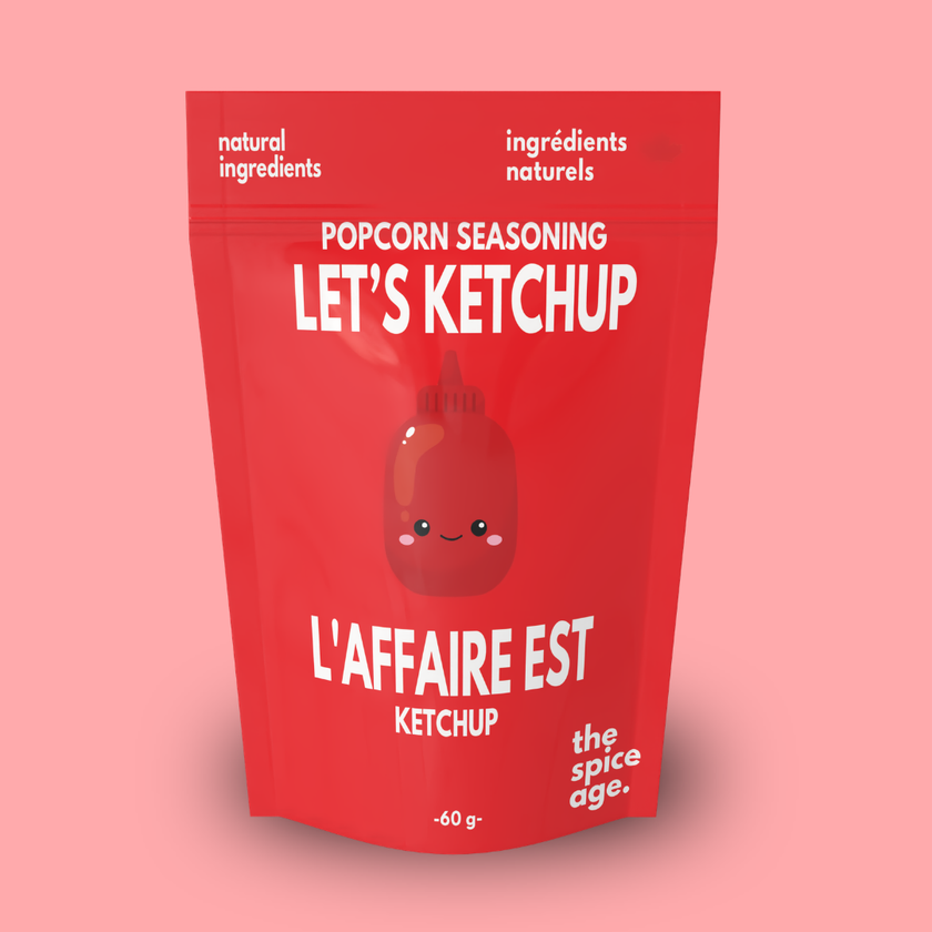 6-PACK CASE Ketchup Popcorn Seasoning