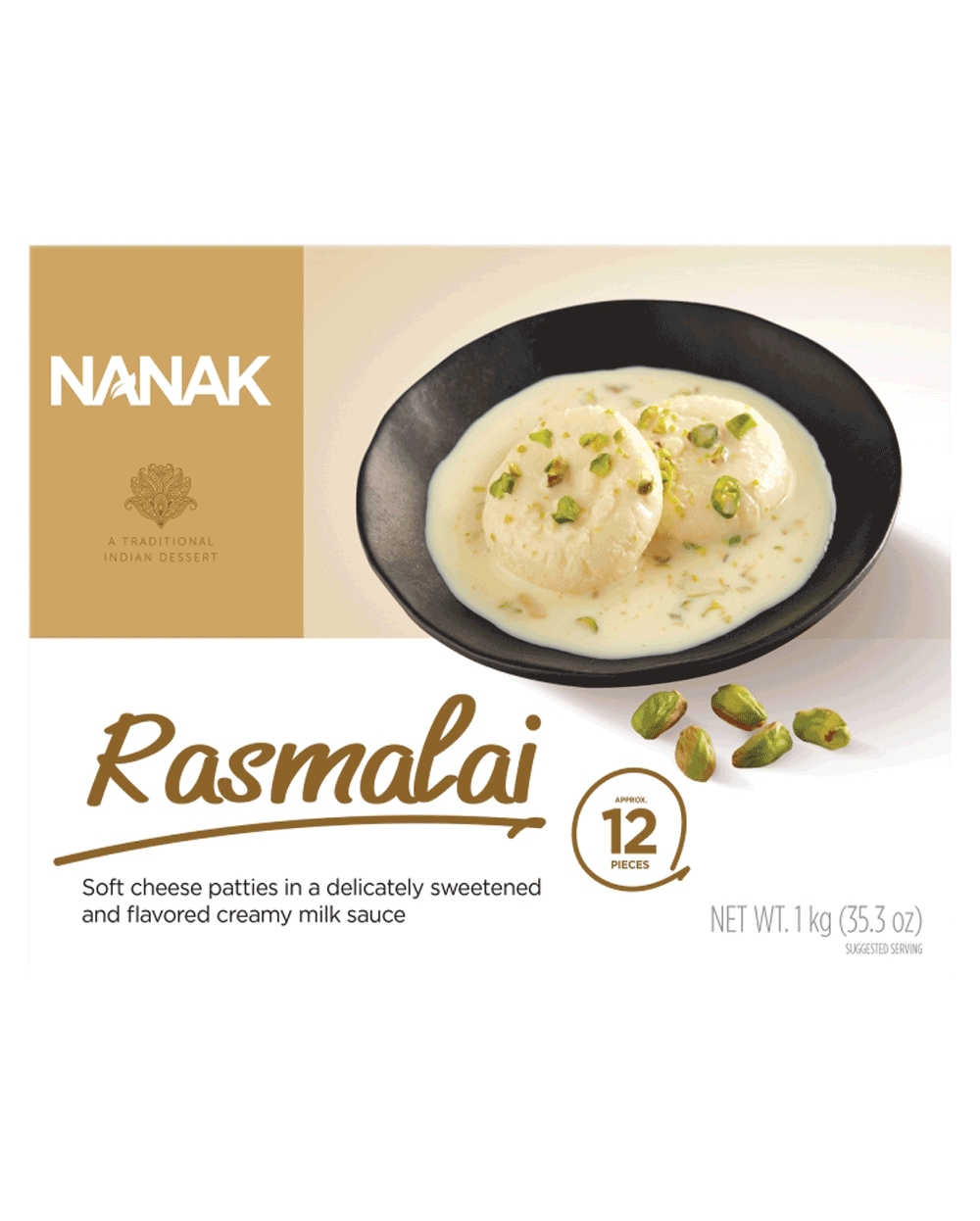 Nanak Frozen Rasmalai (12 pcs) 850g