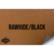 NO ADHESIVE RAWHIDE/BLACK HYDBOND LEATHERETTE SHEET (12