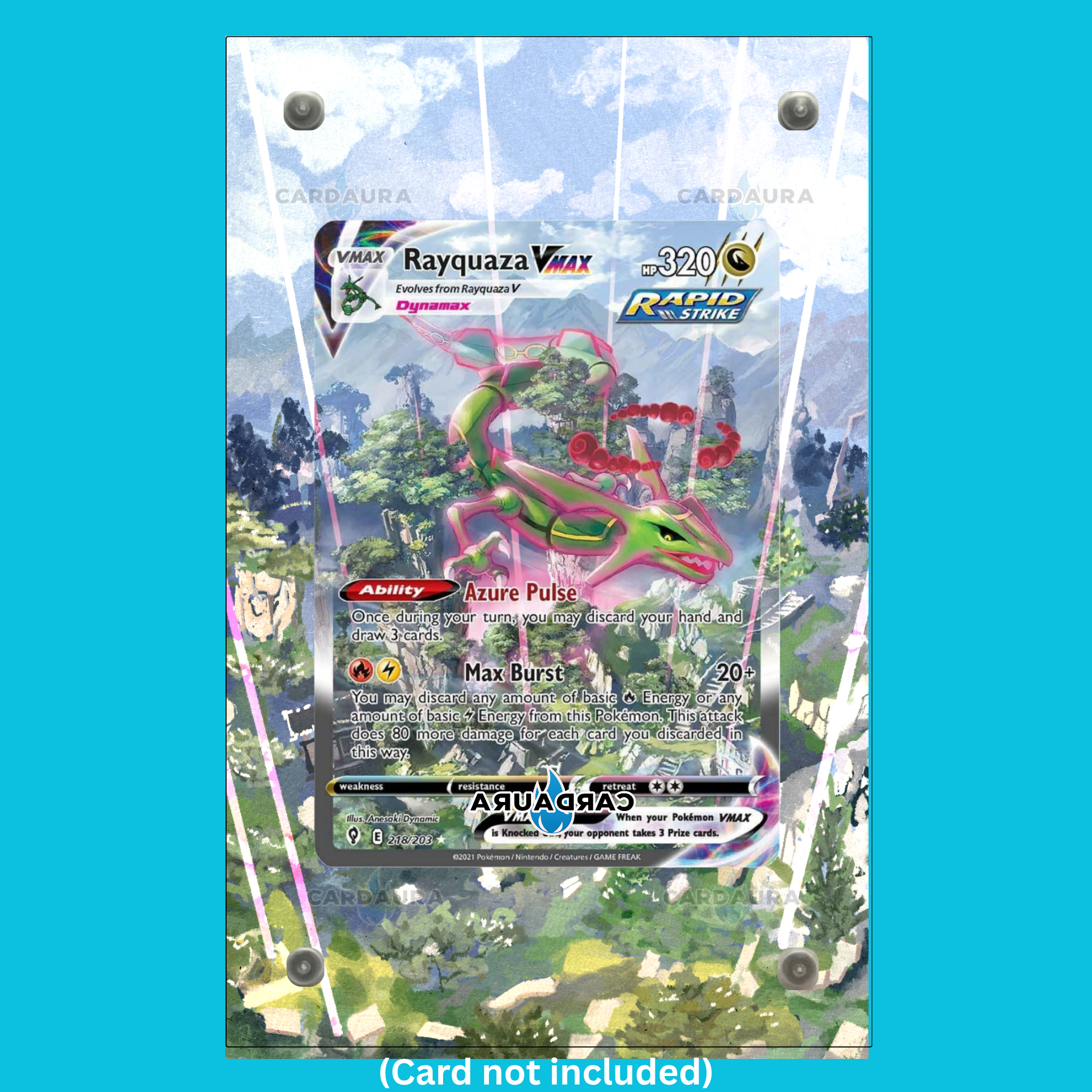 Rayquaza VMAX 218/203 Evolving Skies (Ungraded) Display Case