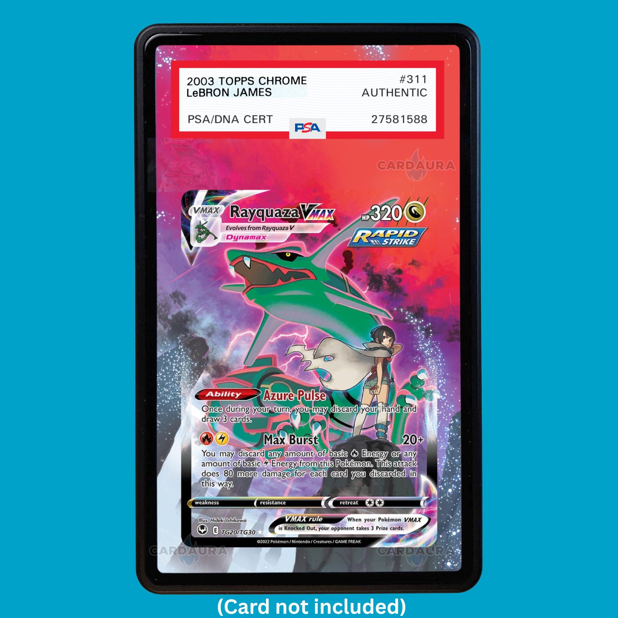 Rayquaza VMAX TG20/TG30 Silver Tempest (Graded) Display Case