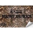 REALTREE APX®/BLACK WITH ADHESIVE HYDBOND LEATHERETTE SHEET (12